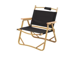 Jawinio Outdoor Campingstuhl Holz Faltbar Mit Armlehnen Faltstuhl Schwarz