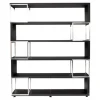 Jet-Line Aktenschrank/Regal Pavia in Schwarz Bezogen mit Kunstleder 220x180x40 cm