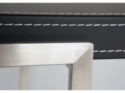 Jet-Line Aktenschrank/Regal Pavia in Schwarz Bezogen mit Kunstleder 220x180x40 cm