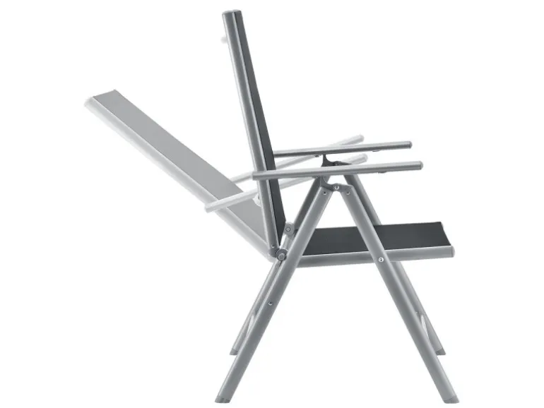 Juskys Aluminium Gartengarnitur Milano 9 Teilig mit Tisch und 8 Stühlen Silbergrau