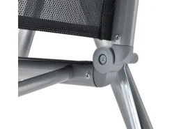 Juskys Aluminium Gartengarnitur Milano 9 Teilig mit Tisch und 8 Stühlen Silbergrau