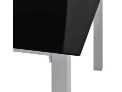 Juskys Aluminium Gartengarnitur Milano 9 Teilig mit Tisch und 8 Stühlen Silbergrau