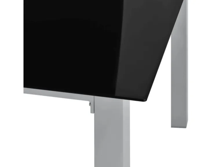 Juskys Aluminium Gartengarnitur Milano 9 Teilig mit Tisch und 8 Stühlen Silbergrau