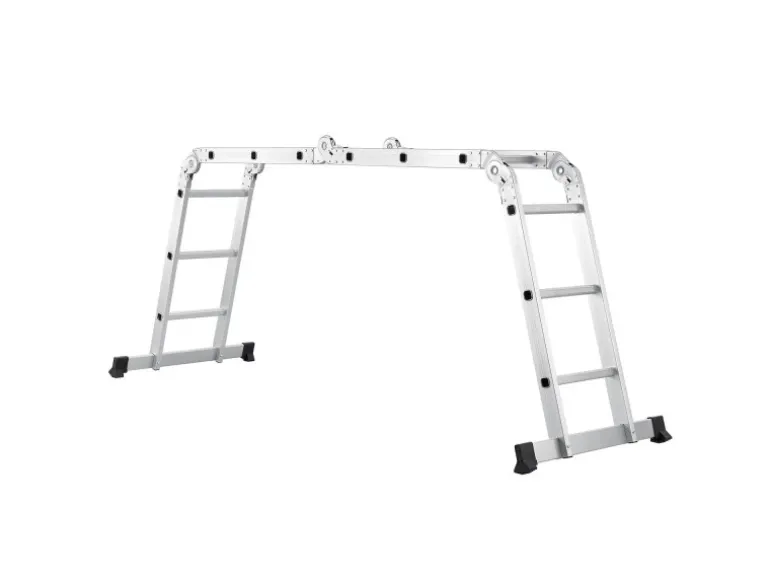 Juskys Aluminium Multifunktionsleiter 3,6m Tragfähigkeit bis 150 kg
