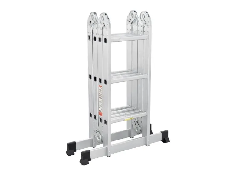 Juskys Aluminium Multifunktionsleiter 3,6m Tragfähigkeit bis 150 kg