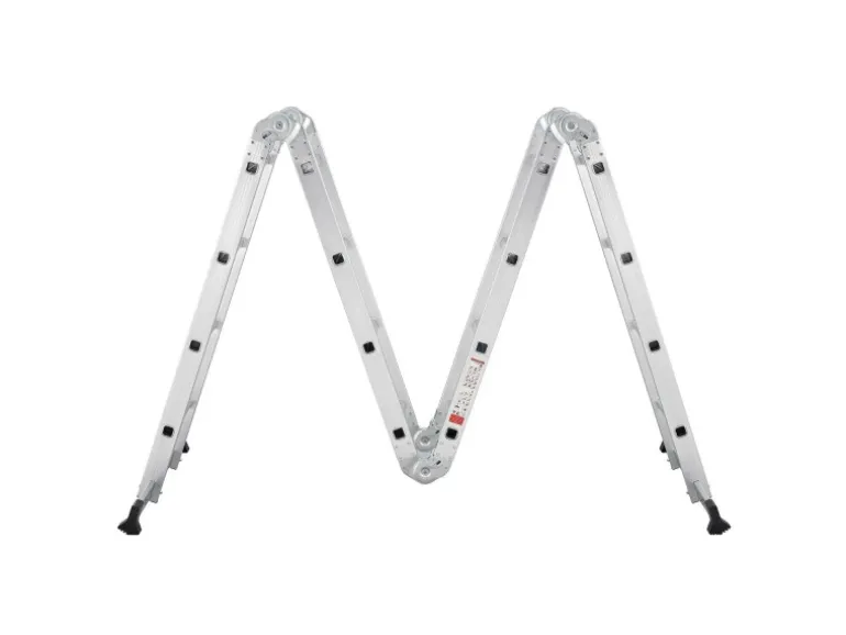 Juskys Aluminium Multifunktionsleiter 4,7m Tragfähigkeit bis 150 kg