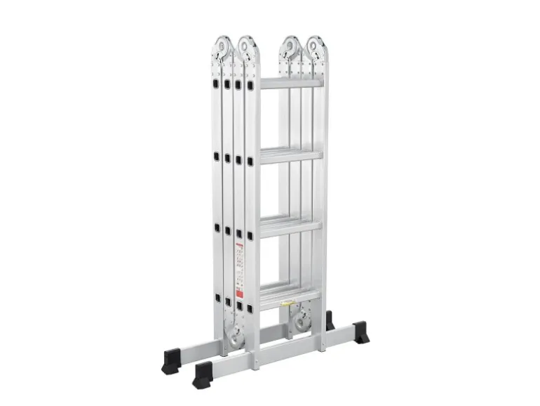 Juskys Aluminium Multifunktionsleiter 4,7m Tragfähigkeit bis 150 kg