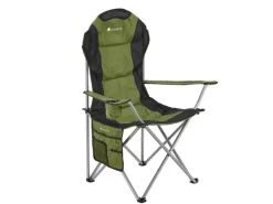 Juskys Campingstuhl Lido mit Flaschenhalterung und Tragetasche Grün