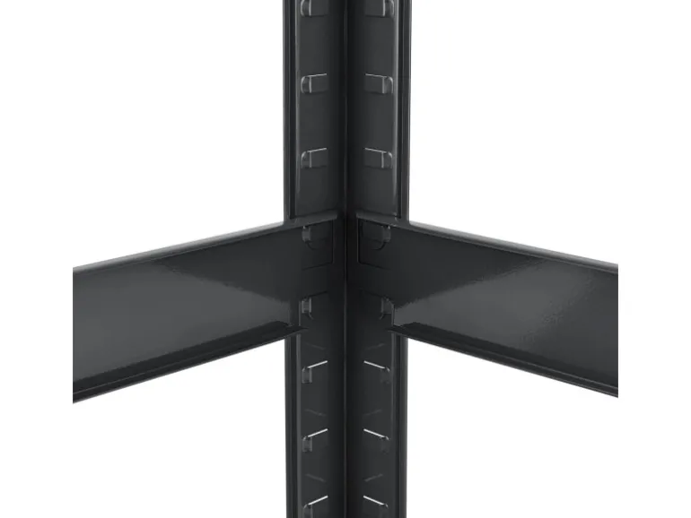 Juskys 3er Regalsystem 1 Corner und 2 Basic Insgesamt 15 Böden mit 2625 kg Tragkraft Grau