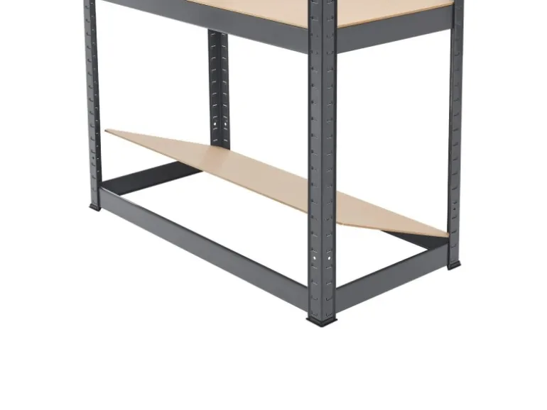 Juskys 2er Set Lagerregal Easy 160 x 80 x 40 cm Grau