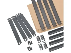 Juskys 2er Set Lagerregal Easy 160 x 80 x 40 cm Grau