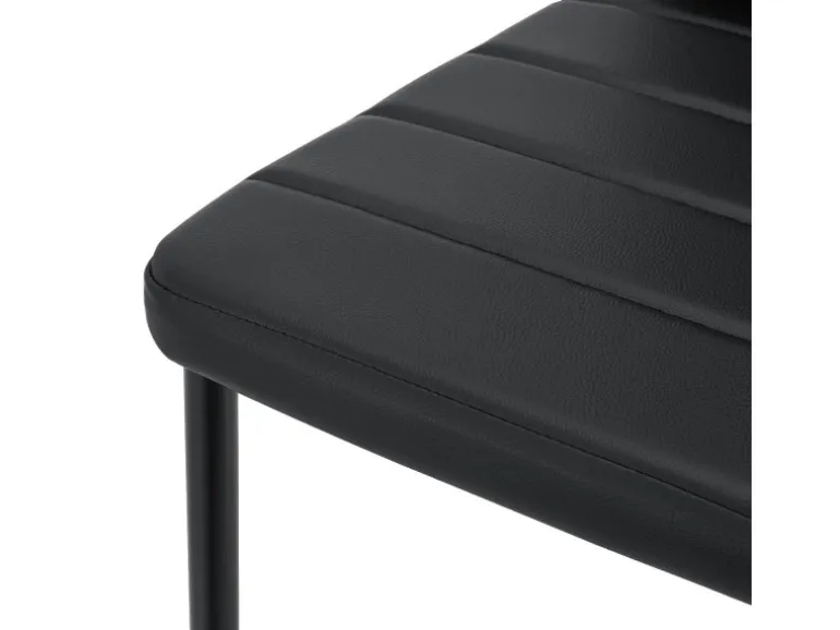 Juskys Esszimmerstuhl Loja 4er Set Schwarz