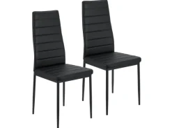 Juskys Esszimmerstuhl Loja 2er Set Schwarz