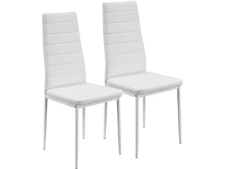 Juskys Esszimmerstuhl Loja 2er Set Weiß