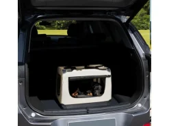 Juskys Faltbare Hundetransportbox Lassie M Beige