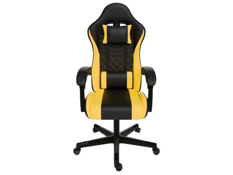 Juskys Gamingstuhl HyperSeat Schwarz/Gelb