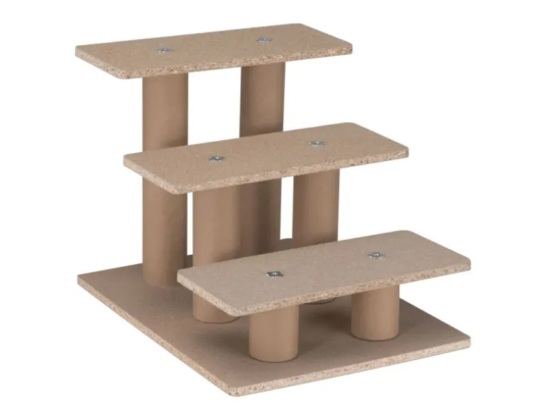 Juskys Haustiertreppe Timmy mit 3 Stufen Beige