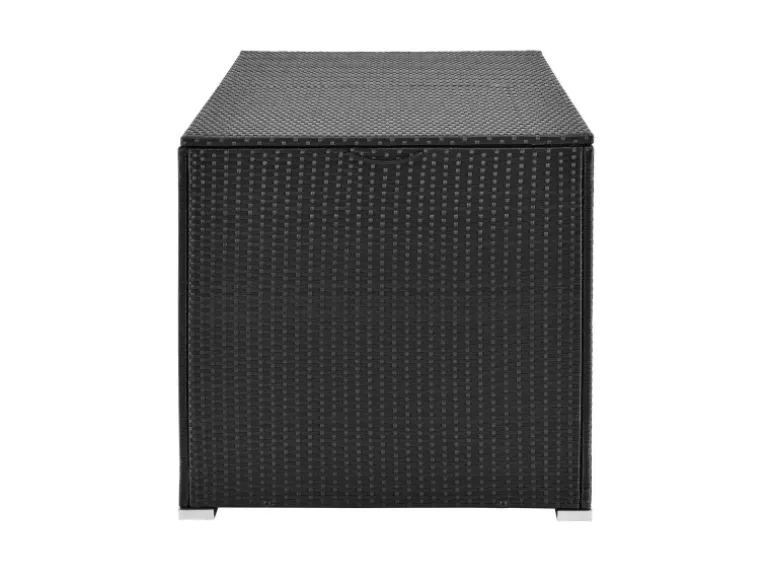 Juskys Polyrattan Gartenmöbel Auflagenbox Ikaria mit Innenplane in Schwarz