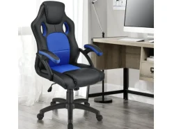 Juskys Racing Schreibtischstuhl Montreal Blau