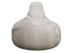 Juskys Sitzsack Chillex mit Hocker L in Stoff Cord Beige