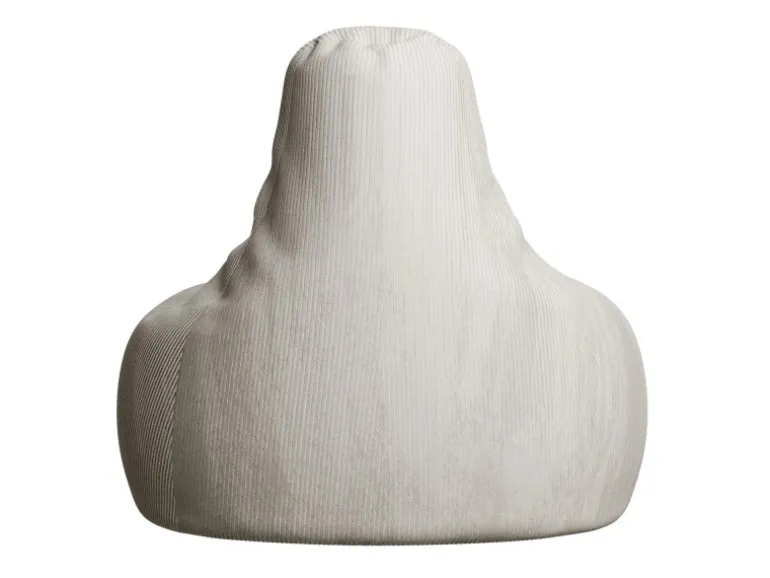 Juskys Sitzsack Chillex mit Hocker L in Stoff Cord Beige