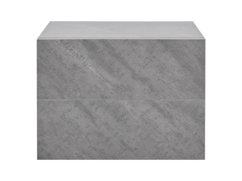 Juskys Wandschrank Nachttisch 40x29x30 cm mit 2 Schubladen Betonoptik