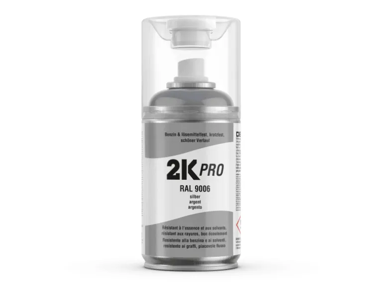 2K PRO Spraydose 250ml RAL9006 Silber Glanz