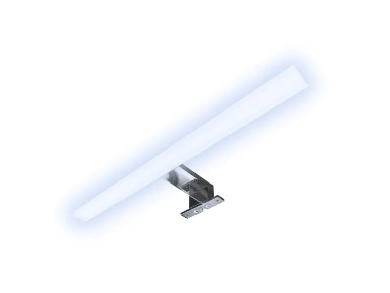 kalb LED Badleuchte Spiegellampe Aufbauleuchte für Spiegel Schrank Oder Wand 230VAC IP44 Chrom 4000K 45cm Länge
