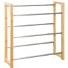 KARAT Bambus-Flaschenkastenständer Flash - Robustes Lagerregal für Büro, Küche, Garage oder Flur - 112 x 106 x 32 cm