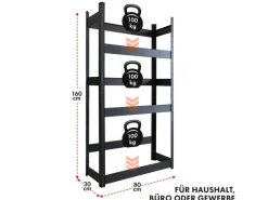 KARAT Flaschenkastenständer Osaka Getränkekistenregal für 6 Kästen 160 x 80 x 30 cm