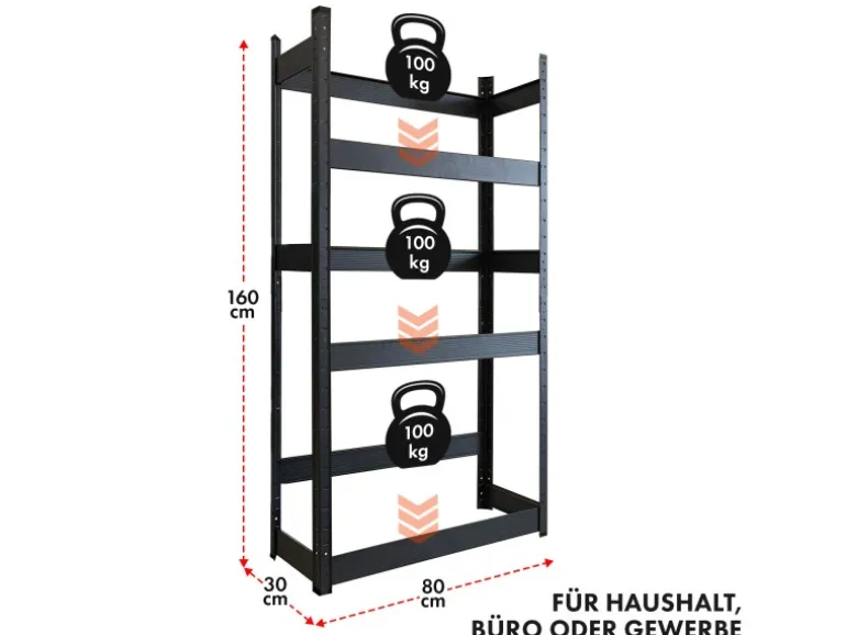 KARAT Flaschenkastenständer Osaka Getränkekistenregal für 6 Kästen 160 x 80 x 30 cm