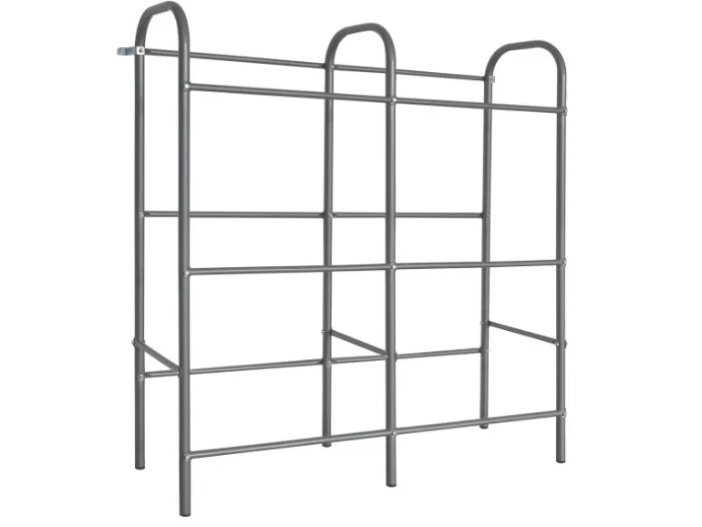 KARAT Flaschenkastenständer Rocket - Regal mit Wandbefestigung - Grau - Für 6 Kästen - 96 x 32,5 x 115,5 cm