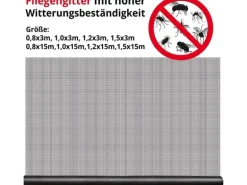 KARAT Fliegengitter für Fenster und Türen Zuschneidbar Reißfest 0,8 x 15 m