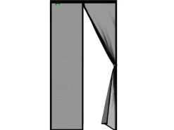 KARAT Fliegengitter Johnny Gestreift Klebemontage Klettverschluss 90 x 210 cm