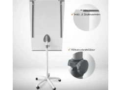 KARAT Flipchart Piranha mit Sternfuß Mobile Präsentationswand 67 x 105 cm