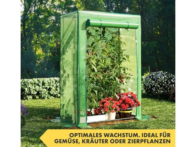 KARAT Gewächshaus Botanika Robust und Witterungsbeständig Eckig 100 x 150 x 50 cm