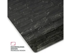 KARAT Glas Memoboard Stone Design mit Magneten und Montagematerial 46 x 91 cm