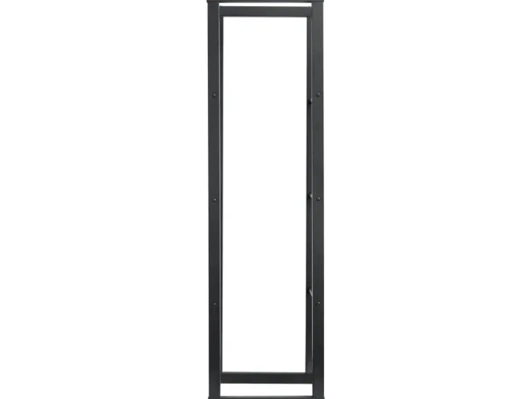 KARAT Kaminholzregal Kreta Schwarz Brennholzregal für Innen und Außen 150 x 25 x 85 cm