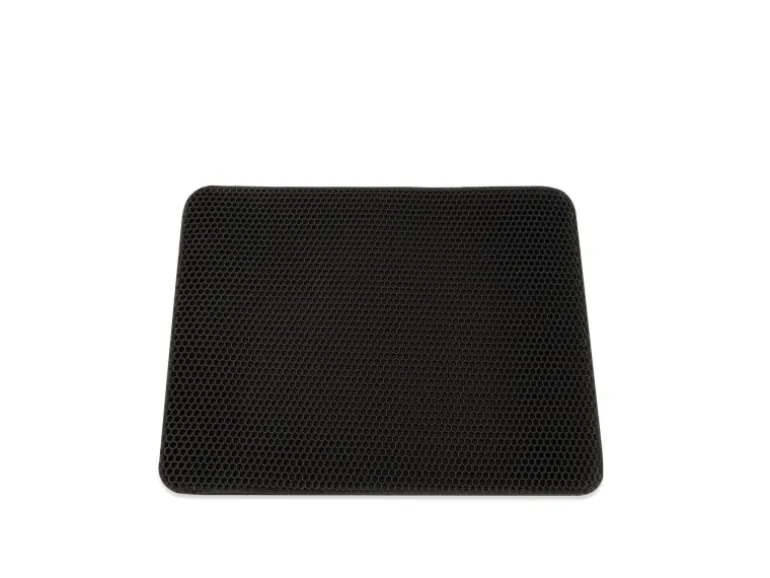 KARAT Katzenstreumatte Charly in Wabendesign Abwaschbar Anthrazit 76 x 61 cm