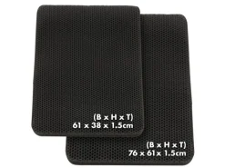 KARAT Katzenstreumatte Charly in Wabendesign Abwaschbar Anthrazit 76 x 61 cm