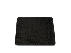 KARAT Katzenstreumatte Charly in Wabendesign Abwaschbar Anthrazit 61 x 38 cm