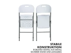 KARAT Klappstuhl Okinawa Gartenstuhl für Garten Terrasse Balkon Robust 2er-Set