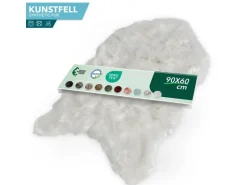 KARAT Kunstfell Nelly Flauschiges Dekofell Individuell Einsetzbar Ivory