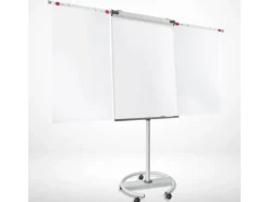 KARAT Mobiles Flipchart Shark Premium mit Rollenfuß und 2 Papierhaltern 73 x 104 cm