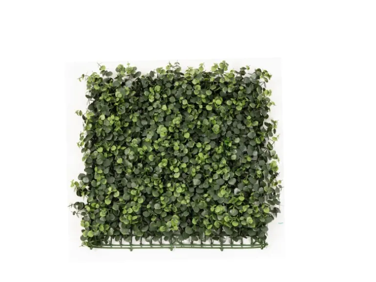 KARAT Pflanzenwand Eucalyptus Kunstpflanze zur Dekoration 50 x 50 cm