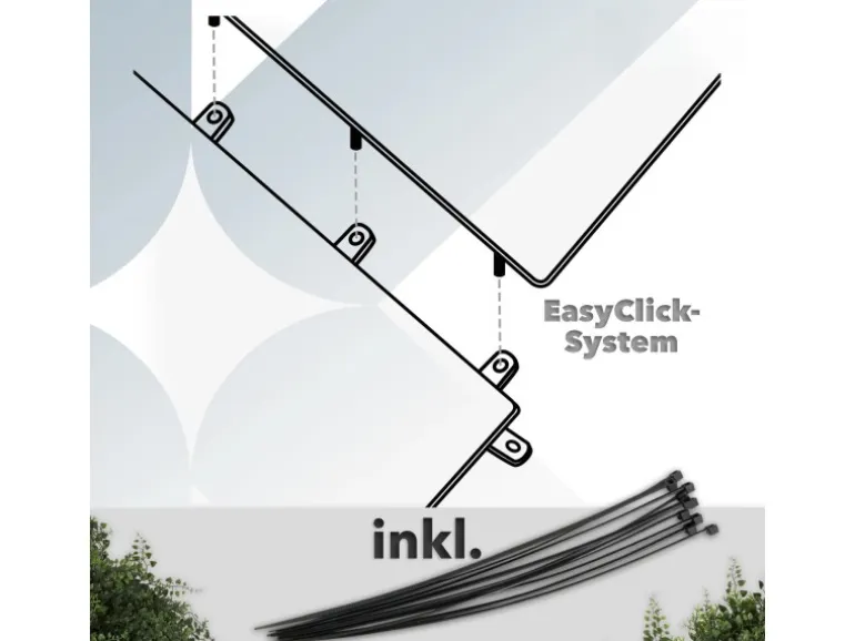 KARAT Pflanzenwand Eucalyptus Kunstpflanze zur Dekoration 50 x 50 cm