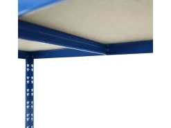 KARAT Reifenregal - Belastbares Kellerregal - 180 x 130 x 50 cm - Blau