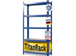 KARAT Schwerlastregal Blau Maximale Traglast 875 kg 220 x 90 x 45 cm