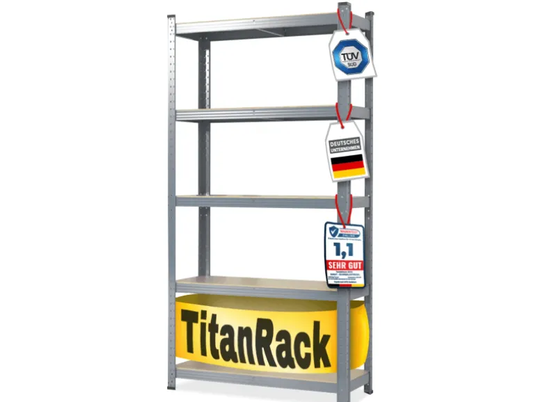KARAT Schwerlastregal Grizzly Anthrazit-Grau Traglast 1250 kg 200 x 120 x 60 cm