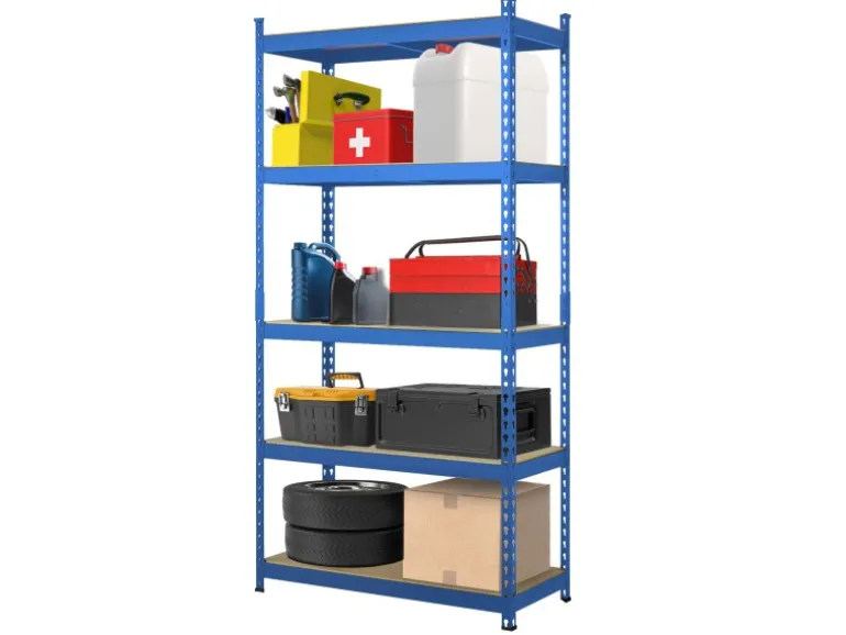 KARAT Schwerlastregal Rhino bis 1050 kg Pulverbeschichtet 180 x 90 x 45 cm Blau